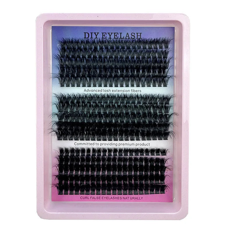 Mixed false eyelash storage case measuring 13.7cm with five specification types