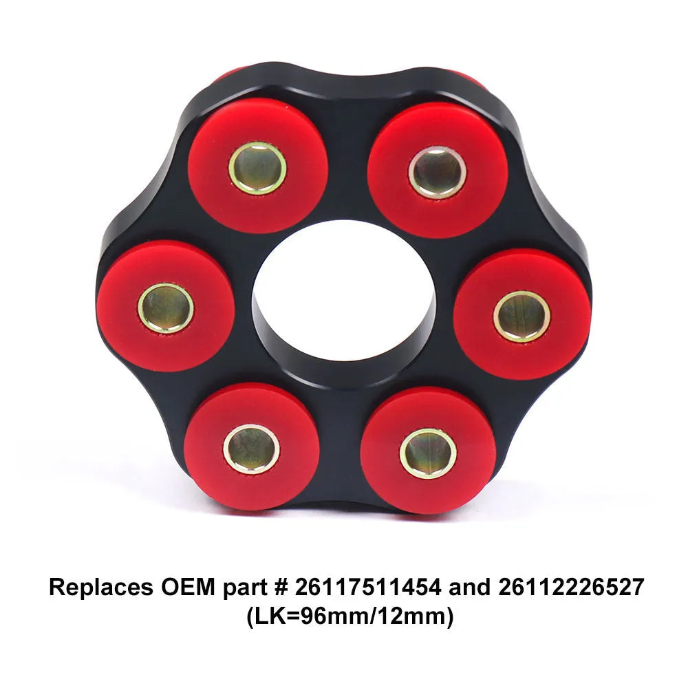 Red polyurethane aluminium drive shaft connecting plate bracket for BMW E46 E36 E30 M3 E28 models
