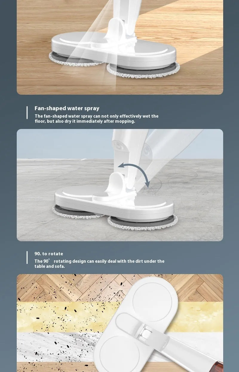 S5 Green cordless wireless sweeping and mopping all-in-one floor cleaning machine