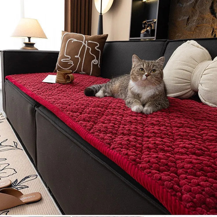 New corduroy sofa cushion in solid colour cloth liner style for living room use