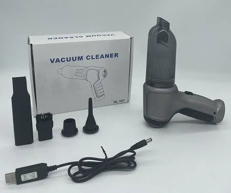 Wireless car pet vacuum cleaner in brushless gold or silver style with USB charging port