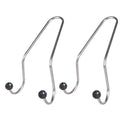 Stainless steel ball hook bracket with polymer clay and rhinestone diamond design for car seat hanging