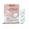 Pack of four nano fertility microneedle patches with ginger and tocopherol for targeted skin application