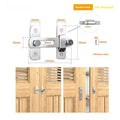 Warehouse sliding door hook lock with 90-degree hasp mechanism in stainless steel or carbon steel