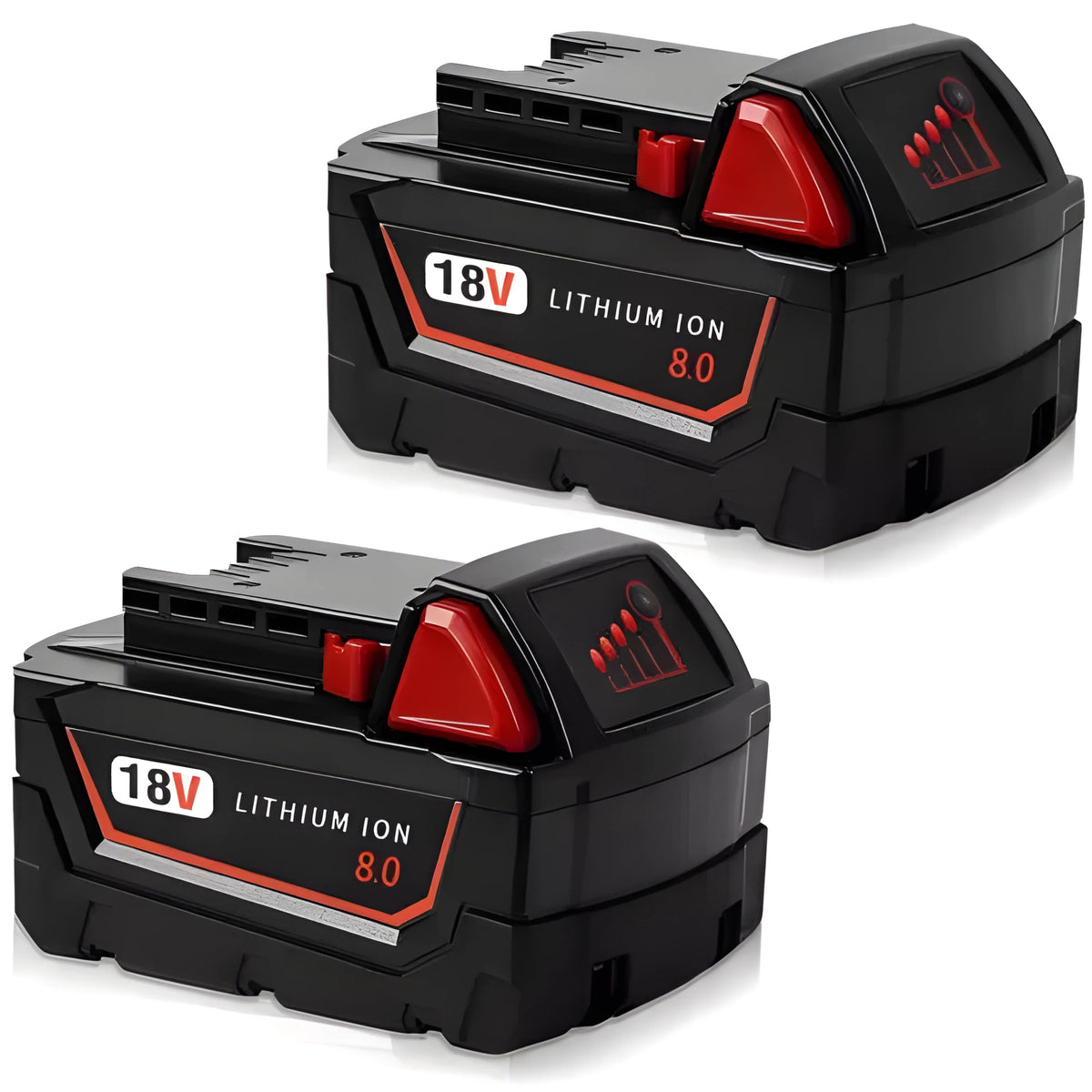 18V 8.0Ah M1810 Core battery compatible with Milwaukee M18 tools, 690g weight
