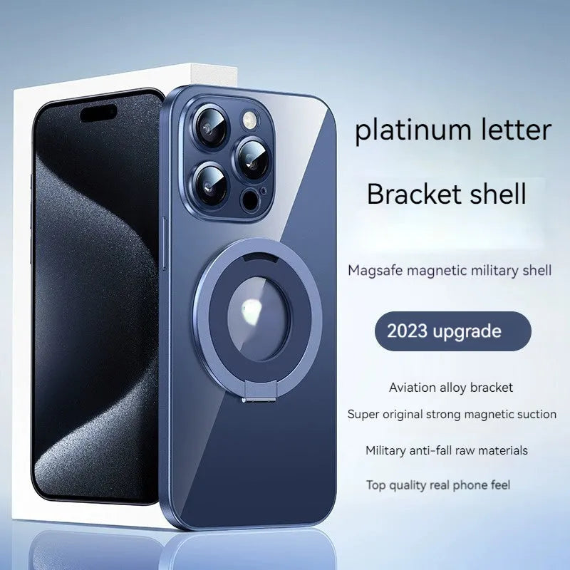 Creative Phone Case Pivot Protective Cover magnetic silicone drop-resistant for Apple iPhone series in five colours
