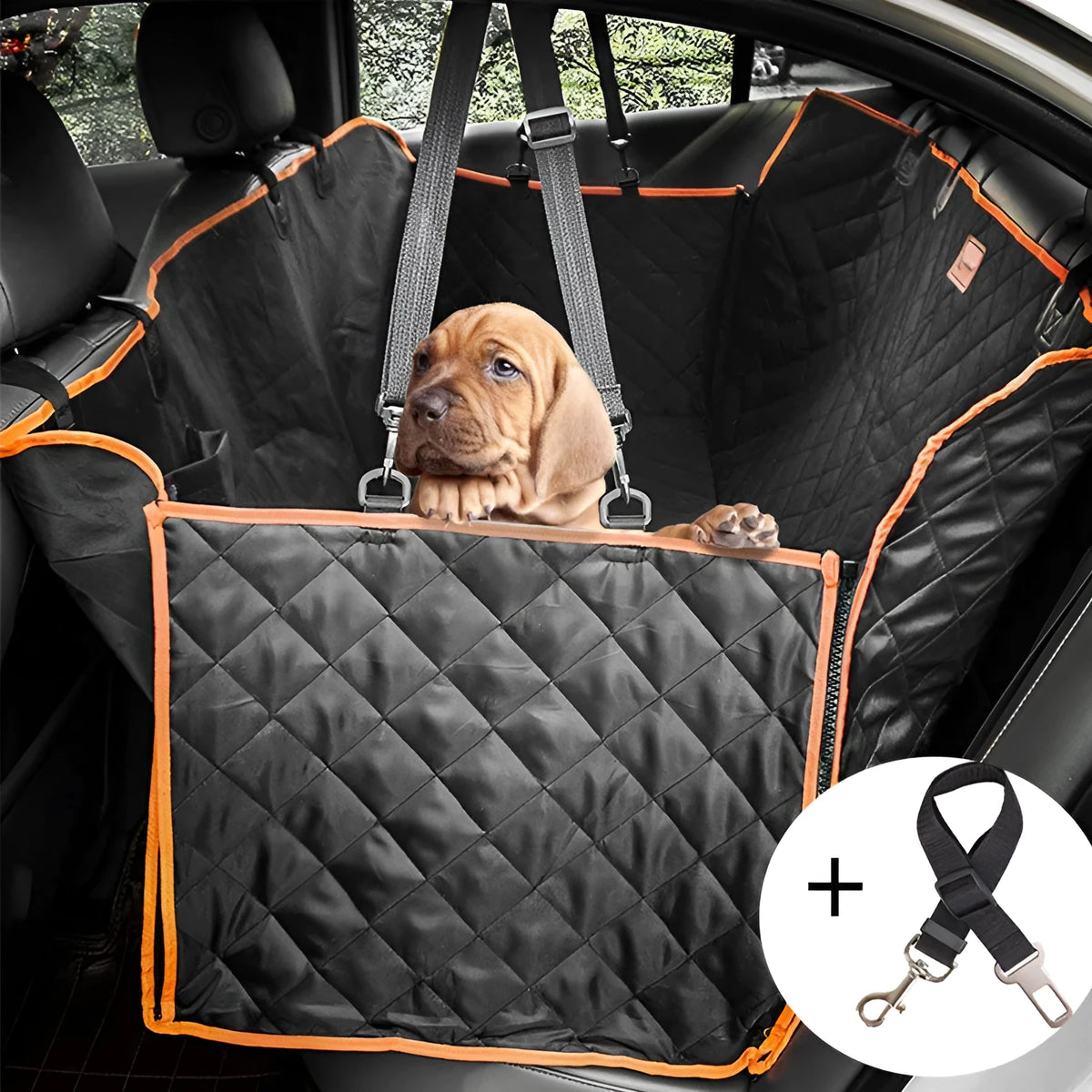 Car anti-dirty simple pet rear dog mat 147x137x40cm cloth cushion for large and medium dogs