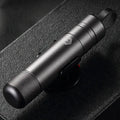 Gun grey aluminium car safety hammer with steel impact head measuring 87mm length