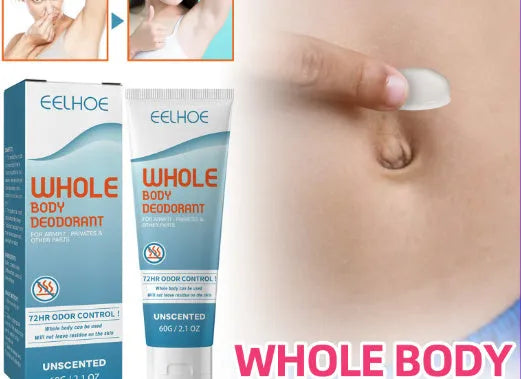 60g body deodorant cream jar with natural plant extracts for armpit odour control