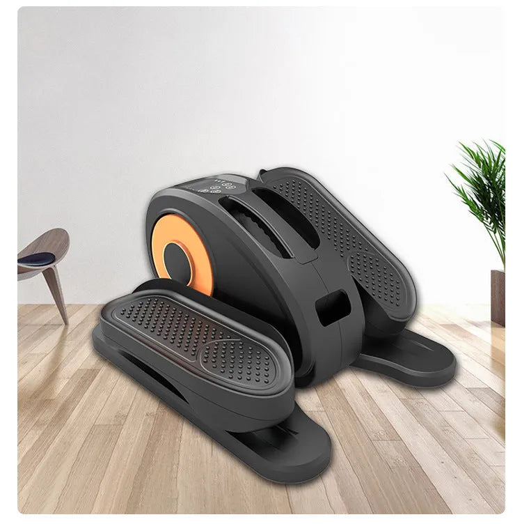 Mute small treadmill electric elliptical trainer for home lower limb exercise in black colour