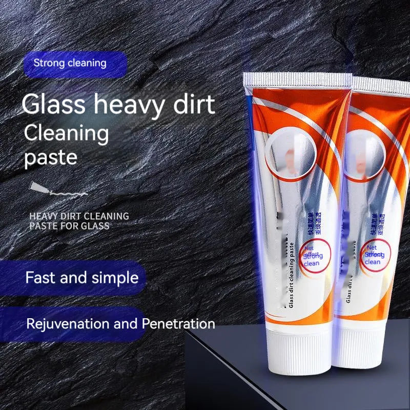 65ml white paste bottle of car windshield scavenging agent for descaling glass and removing oil stains.