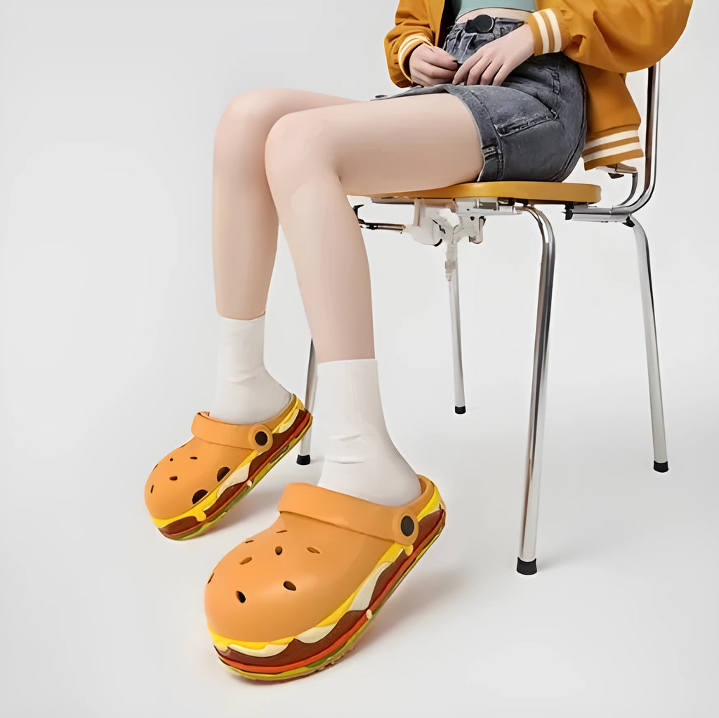 Women's EVA sandals with thick sole and hollow out design in chosen colour