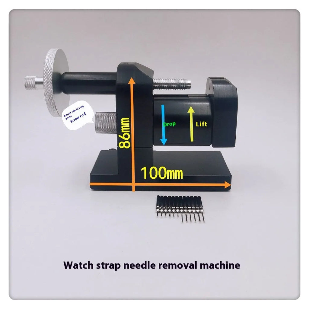 Alloy steel watch strap removal machine tool set for watch repair with 12 pieces