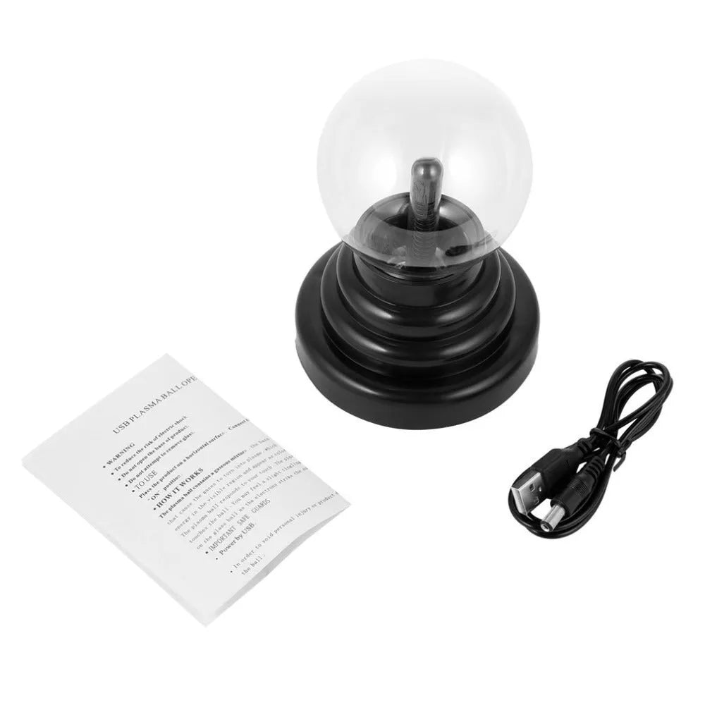 Colourful magic ball light with 7.62cm glass sphere on ABS base for events and promotions