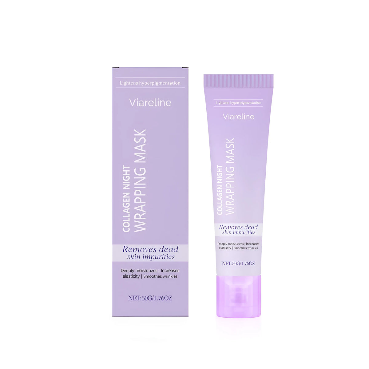 Collagen compact tearing mask 50g jar with Centella asiatica and aloe juice for pore cleansing