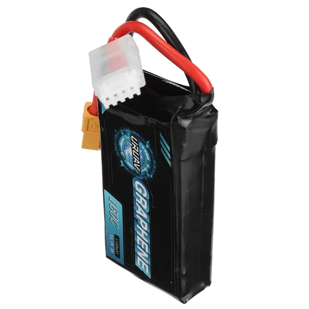 A 7.4V 1200mAh lithium battery for RC remote control cars and model boats.