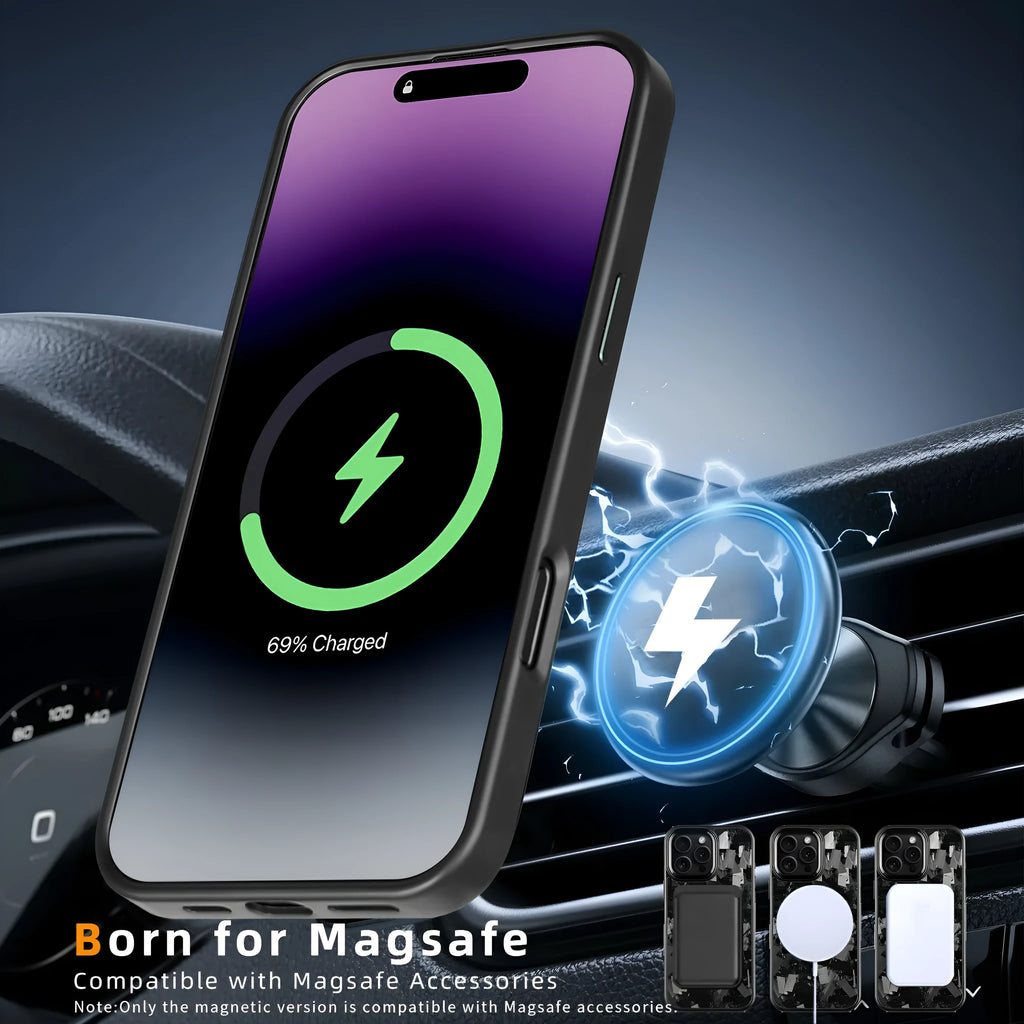 Metal frame forged pattern carbon fibre mobile phone protective shell with magnetic back in black and gold