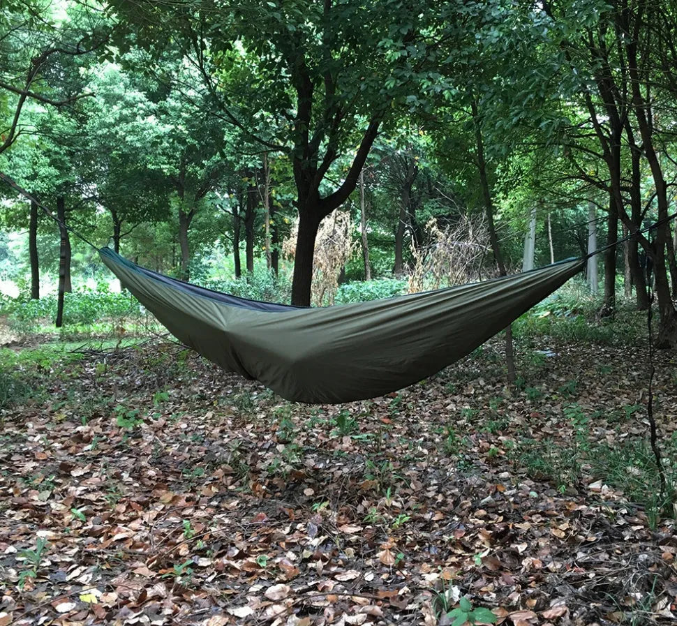 Outdoor camping warm cover for hammock 320D nylon TC cotton fill adjustable 230x110cm