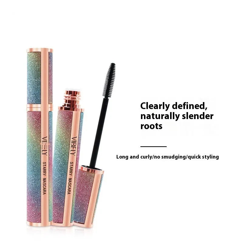 Black 4D waterproof mascara tube for long thick curled lashes