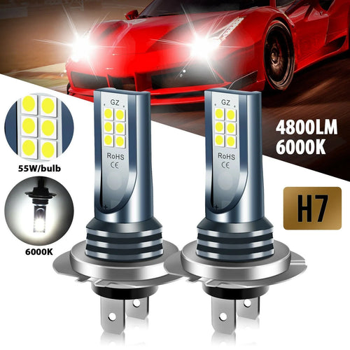 Automotive fog lamp replacement bulbs with aviation aluminium shell, compatible with multiple vehicle bulb formats