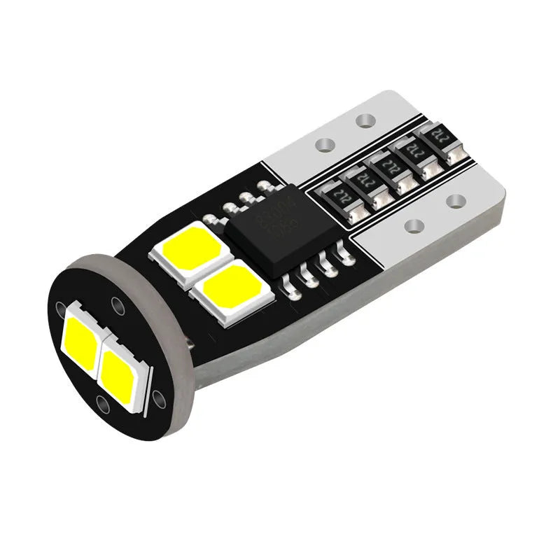 Compact 10mm white car licence plate reading light with fibre glass board construction