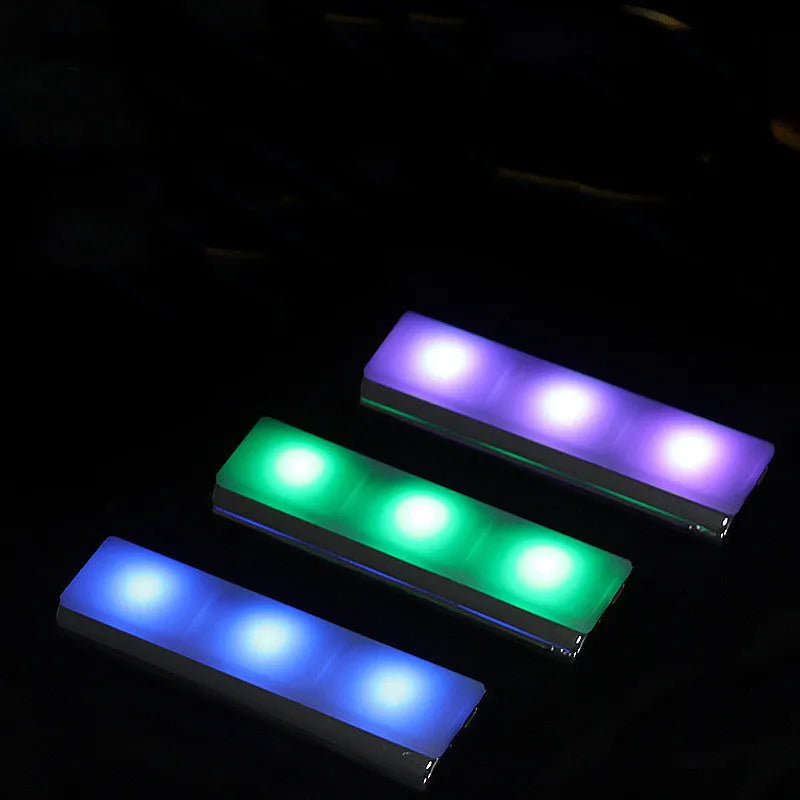 Wireless magnetic RGB car atmosphere light with colourful gradient USB powered for GM vehicles footwell