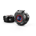 Black waterproof sports digital camera showing 290mm length and 25.5mm thickness