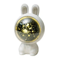 Creative rabbit star light projector lamp USB charging white colour on shelf for children bedroom decor