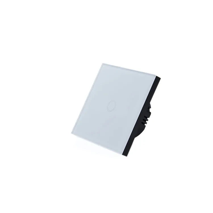 86 type touch switch with tempered glass panel in black, golden, and white colour options