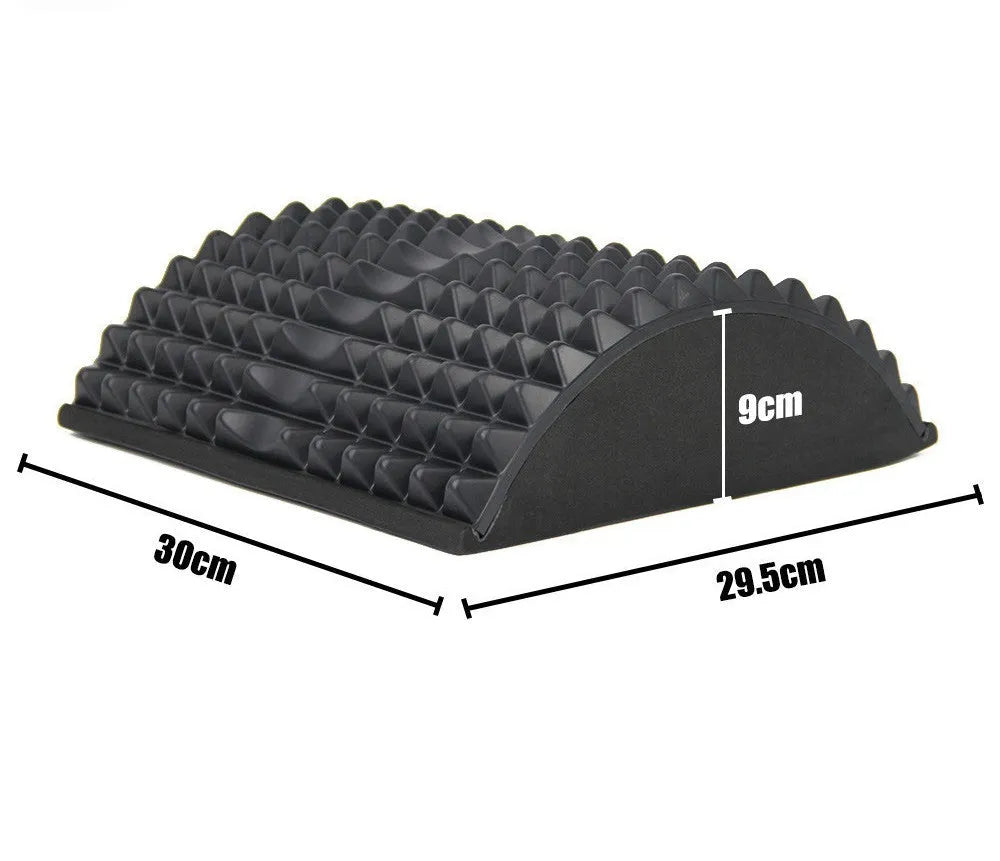 Drop-shaped back waist pad yoga mat blue EVA foam 30 x 29.5 x 9 cm for lower back support