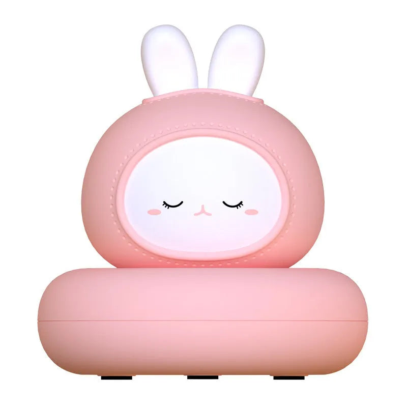 Cute pet LED desk lamp with tap control, 83x83x77mm, vinyl shade, 3W battery powered