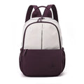 Women's contrast colour Oxford cloth backpack with soft construction, three-dimensional pocket and zipper changing bag