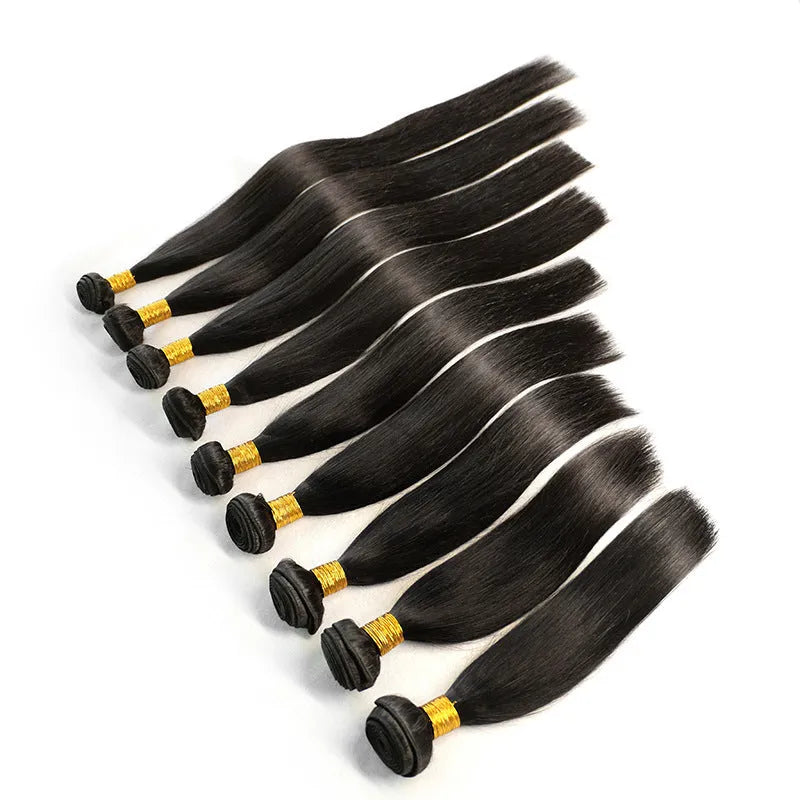 Brazilian real hair wig in 10 to 26 inch lengths and three piece sets, dyeable real hair, Star Fashion