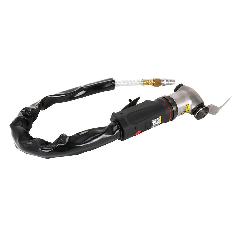 Pneumatic rubber tapping knife with aluminium alloy body, black rubber handle, and 200mm blade for cutting silicone sealant