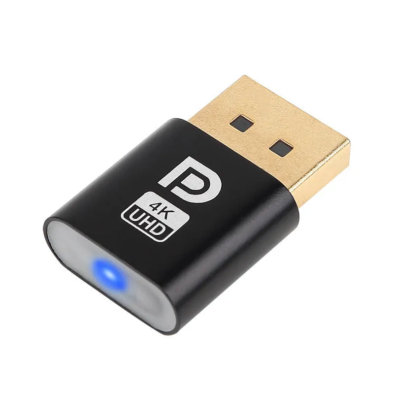 Graphics card HDMI virtual display adapter with 26.5mm plug in multiple metallic finishes