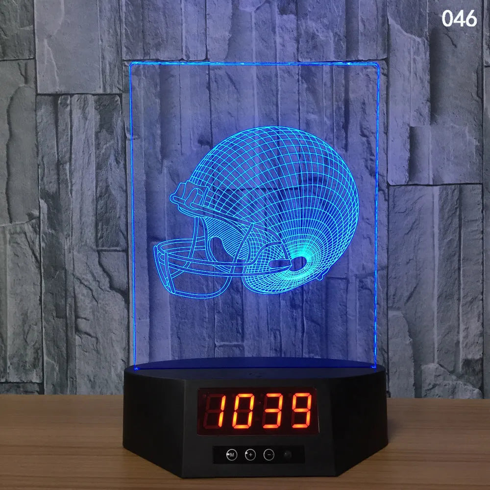 Blue dolphin 3D night light with LED glow on wireless charging base