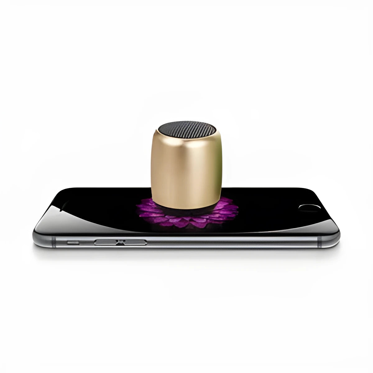 Portable mini Bluetooth wireless speaker in black, blue, gold, and pink colour options