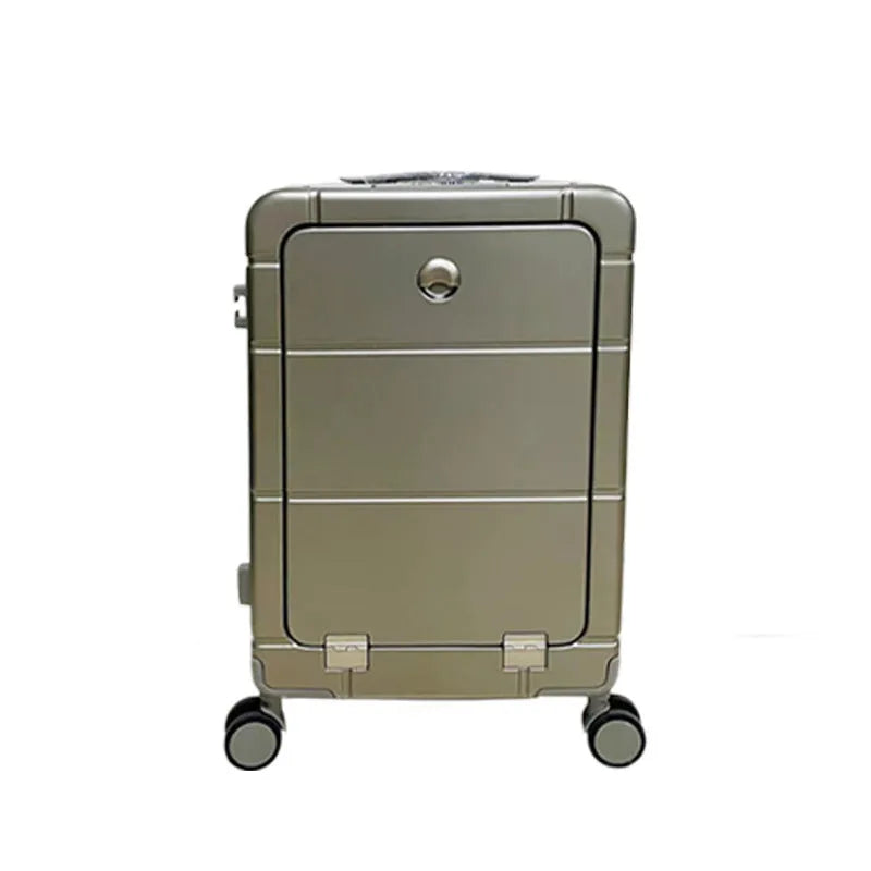 20-inch front opening dry wet separation suitcase in multiple colours with universal wheels