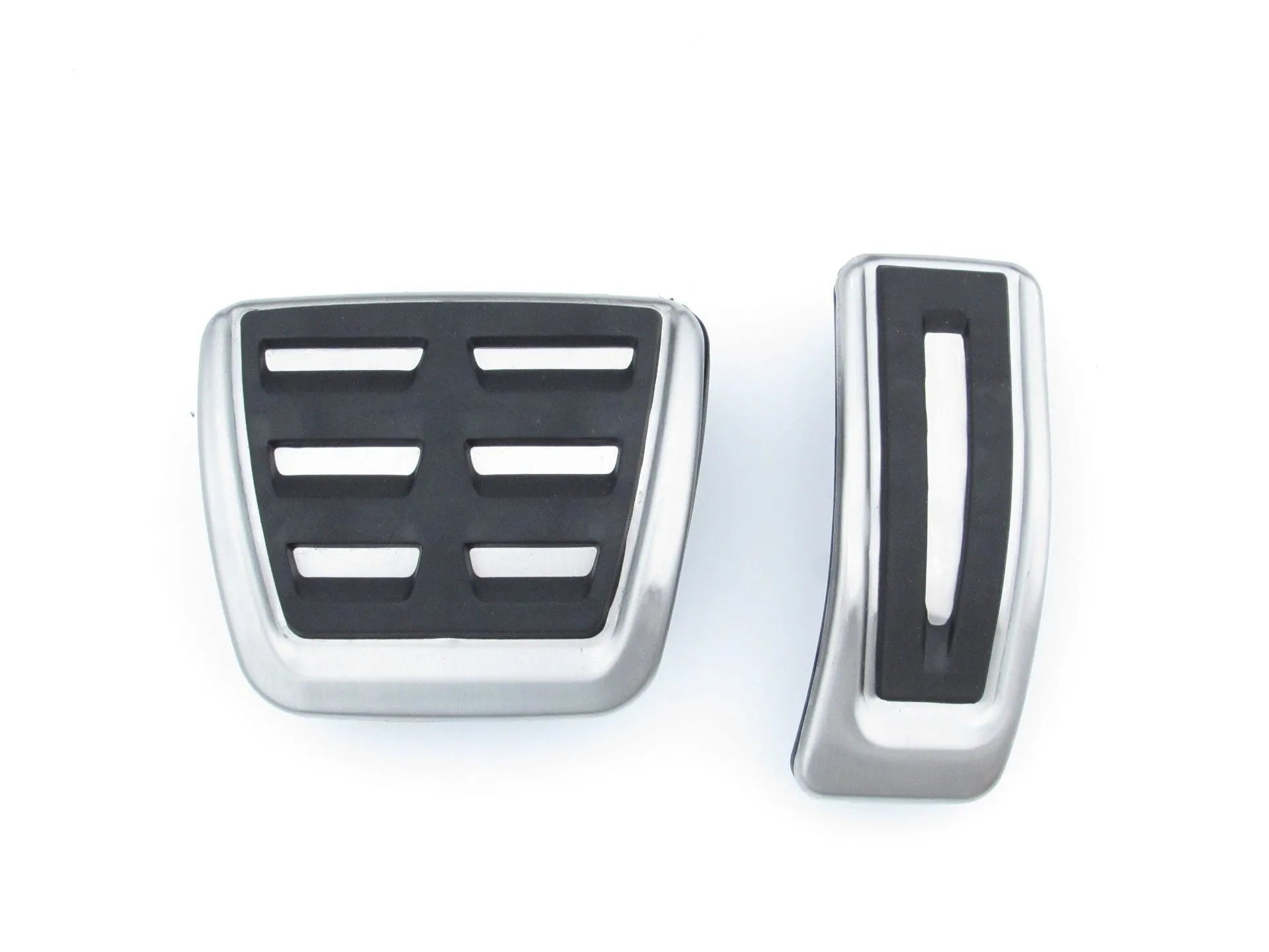 Stainless steel Porsche Macan accelerator and brake pedal set with punch-free installation design