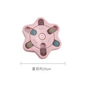 Slow feeder dog bowl in pink, blue, or light green with non-slip base, 25.7cm x 25cm x 3.2cm
