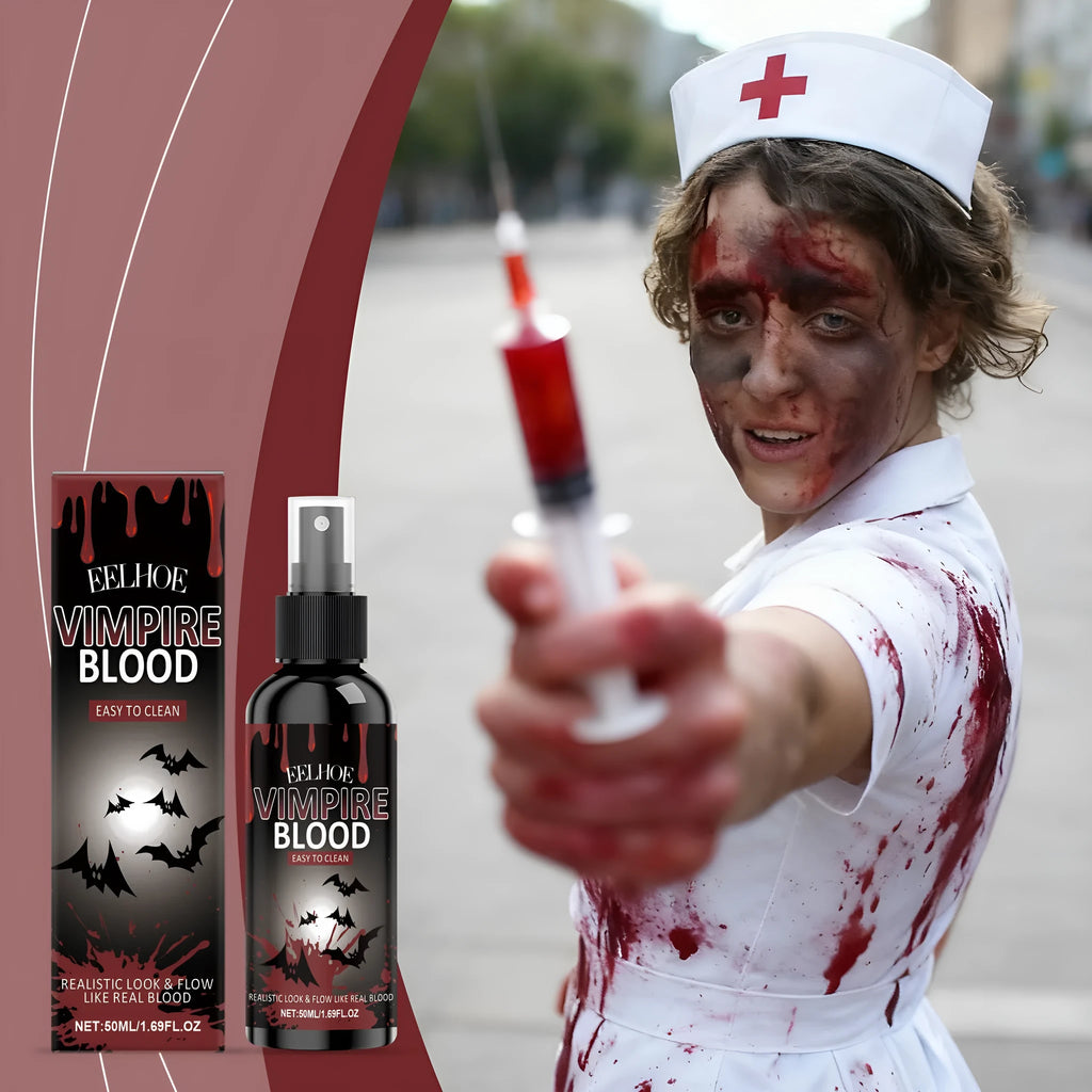 Halloween plasma spray bottle 50ml with red synthetic blood liquid
