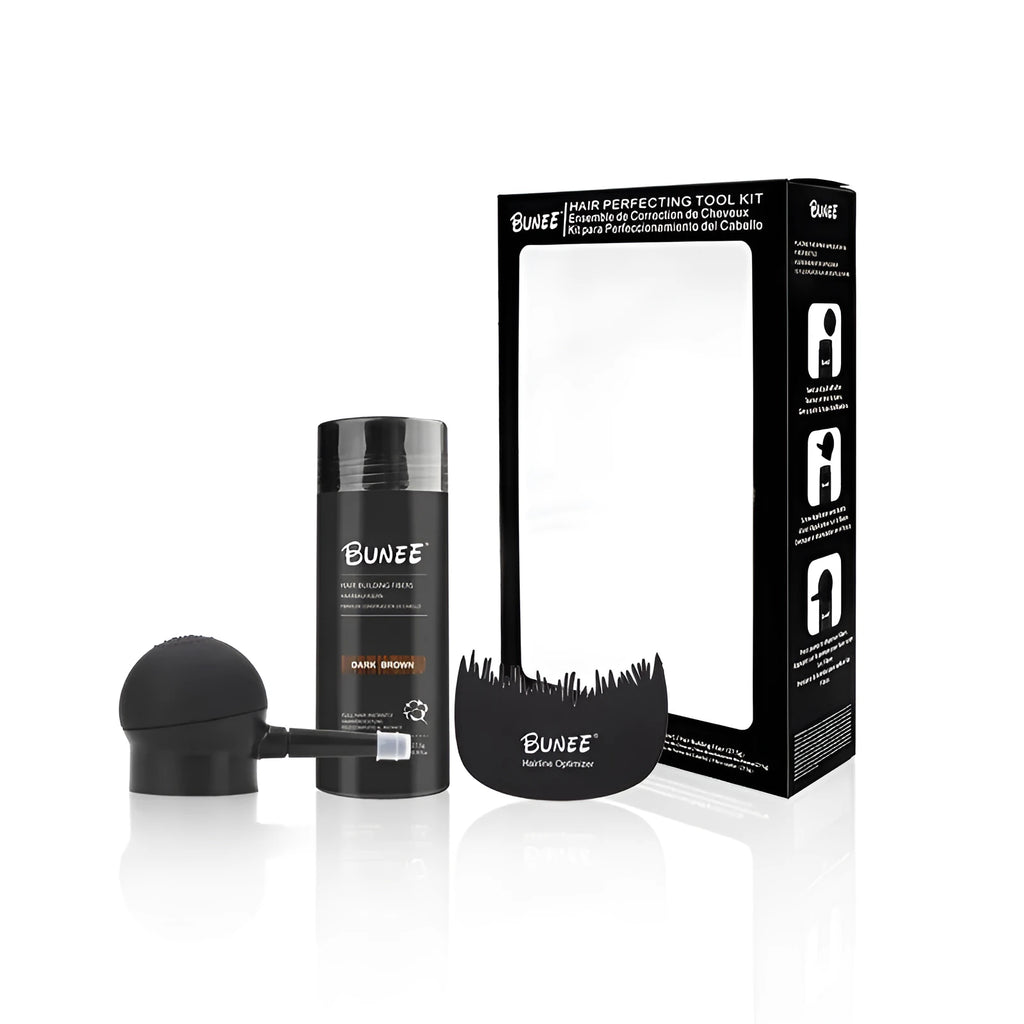 Boxed Dense Hair Fiber Powder Three-piece Set for thinning hair concealment