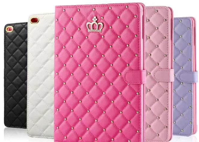 iPad crown case cover in PU leather and PC bottom case, available in multiple colours and compatible with iPad 10.2, Air3, Air4, Air5, Mini