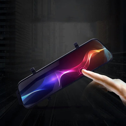 10 inch HD rearview mirror with 170° wide angle camera and 12MP resolution for car dashcam use