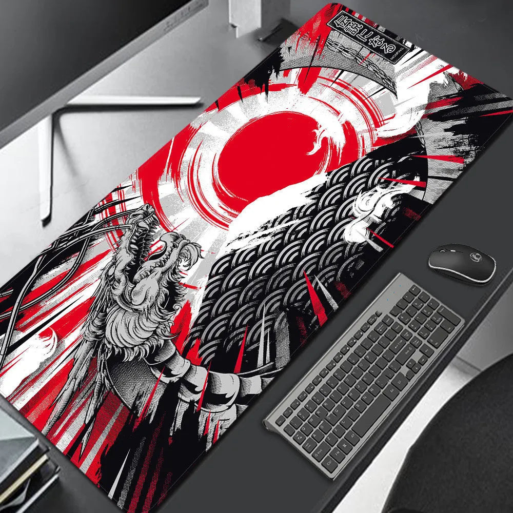 Lightweight printed rubber gaming mouse pad in sizes from 300x600mm to 400x900mm