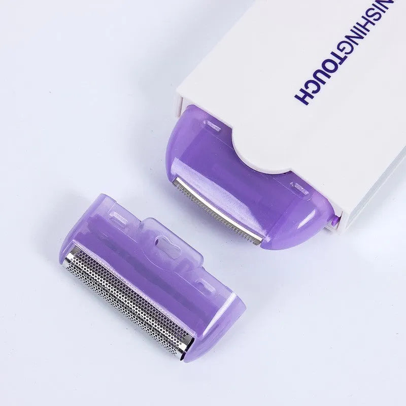 Electric hair removal instrument with Sensa-Light head and USB charger, black, for women
