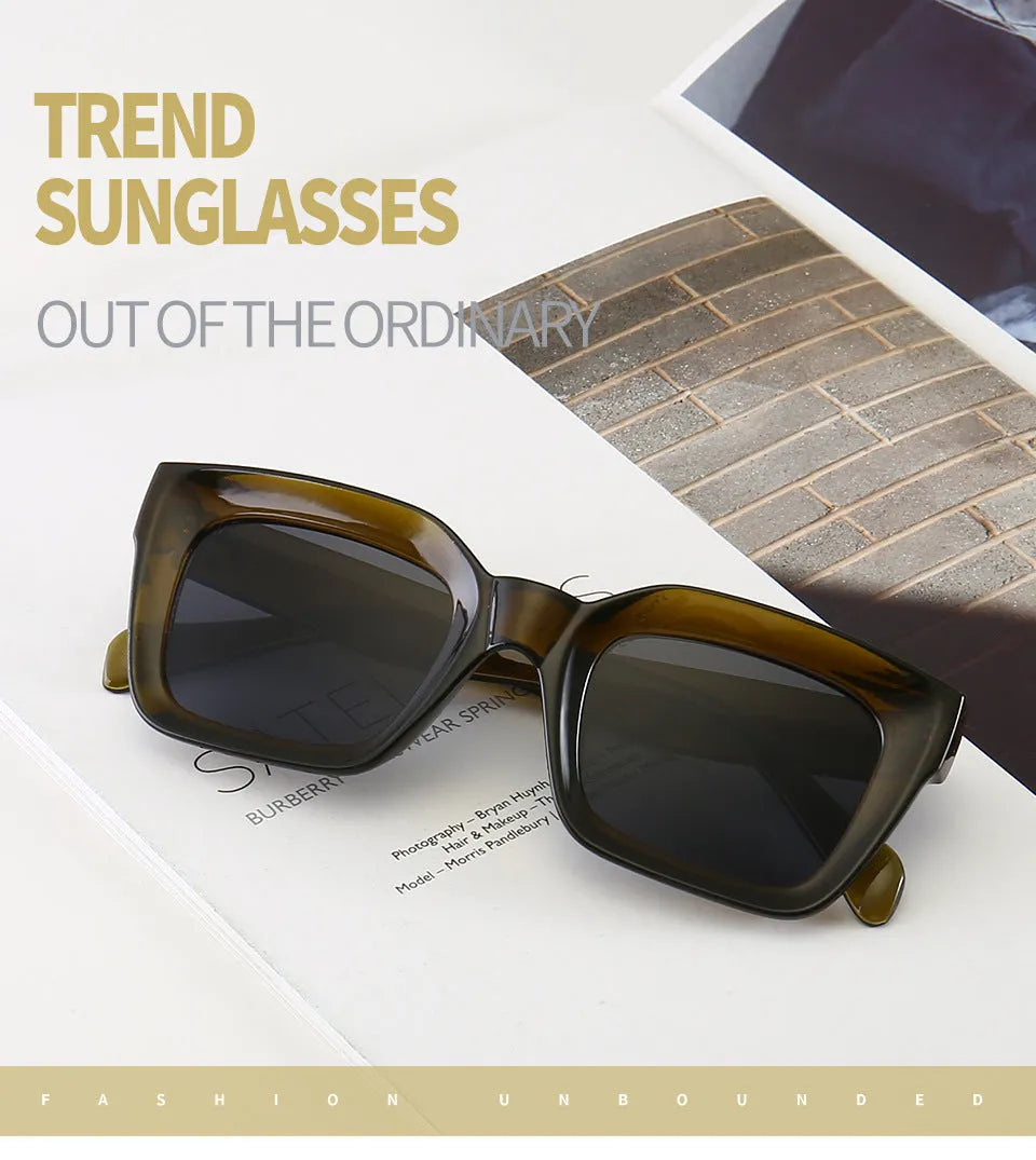 Fashion sunglasses with AC lenses and PC frame, UV400 protection, adult universal fit, non-polarised, in multiple colourways