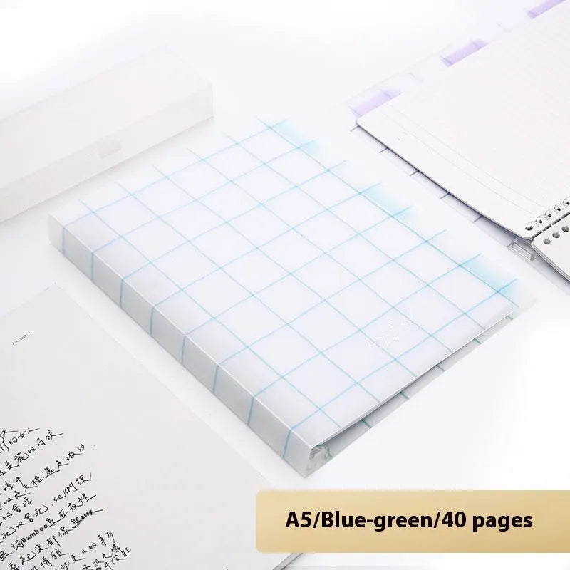 Refillable spiral notebook in A5 and B5 sizes with colourful PP cover options