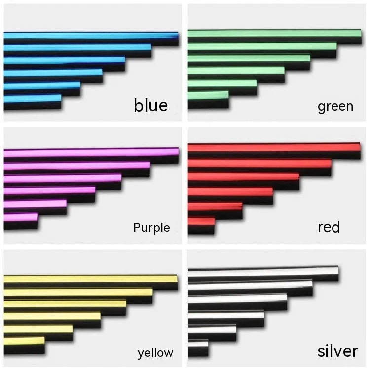 Ten PVC car air conditioning outlet trim clips in assorted colours on a dark dashboard