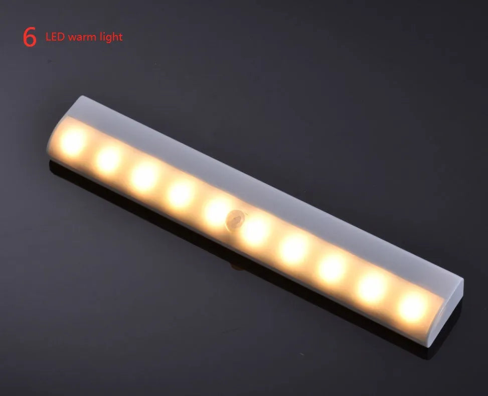 LED human body induction magnetic closet light with USB charging cable